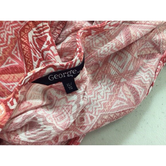 Floral Maxi Dress Cottage Core Side Pockets Womens XL - Picture 9 of 10